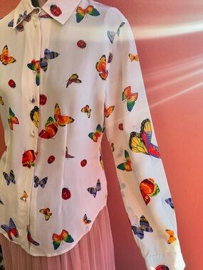 ⏰💲DROP- SILK✨ blouse vintage